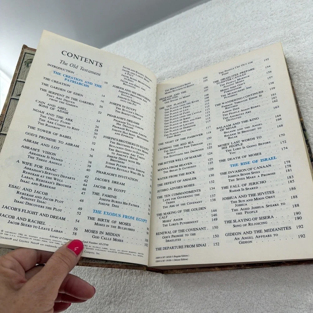 1965 The Children's Bible Golden Press Illustrated Stories Hardcover Vintage